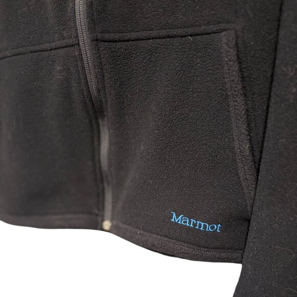 Marmot Embroidered Fleece Hoodie Jacket - Picture 3 of 6